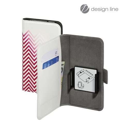 HAMA SMART MOVE-BLURRED LINES, POUZDRO NA MOBIL, XXL (5,2"-5,8"), ČERVENÉ