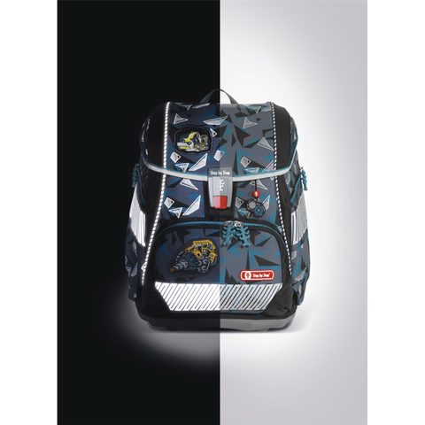 ŠKOLNÍ AKTOVKA/BATOH 2V1 PRO PRVŇÁČKY – 6-DÍLNÝ SET, STEP BY STEP STONE, CERTIFIKÁT AGR