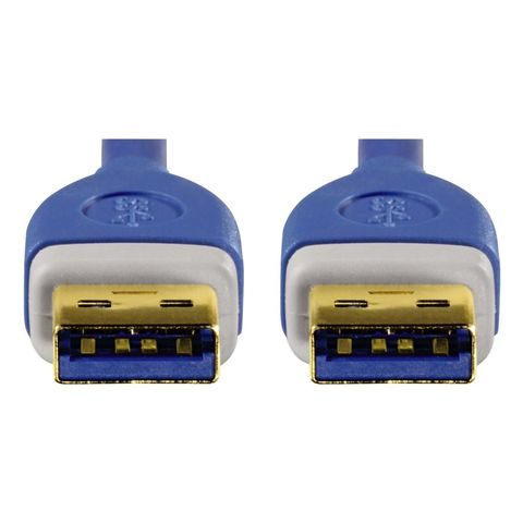 HAMA USB 3.0 KÁBEL TYP A-A, PREPOJOVACÍ, 1,8 M, MODRÝ, BLISTER