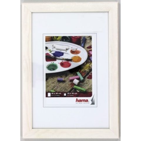 HAMA RÁMEČEK DŘEVĚNÝ RIGA, BÍLÝ, 30X45CM