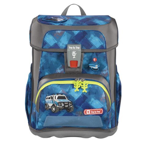 ŠKOLNÍ AKTOVKA CLOUD PRO PRVŇÁČKY - 5-DÍLNÝ SET, STEP BY STEP POLICIE, CERTIFIKÁT AGR