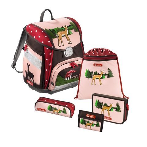 ŠKOLSKÁ AKTOVKA - 5-DIELNY SET STEP BY STEP SRNČEK, CERTIFIKÁT AGR