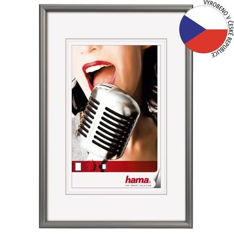 HAMA RÁMEČEK HLINÍKOVÝ CHICAGO, ŠEDÝ, 60X80CM