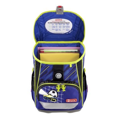 ŠKOLNÍ AKTOVKA LIGHT 2 PRO PRVŇÁČKY - 4-DÍLNÝ SET, STEP BY STEP FOTBAL, CERTIFIKÁT AGR