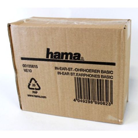 HAMA SLÚCHADLÁ BASIC, SILIKÓNOVÉ ŠTUPLE, ČIERNE