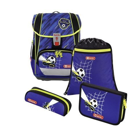 ŠKOLNÍ AKTOVKA LIGHT 2 PRO PRVŇÁČKY - 4-DÍLNÝ SET, STEP BY STEP FOTBAL, CERTIFIKÁT AGR