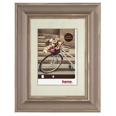 HAMA RÁMEČEK DŘEVĚNÝ VÉLO, KAPUČÍNO, 15 X 20 CM