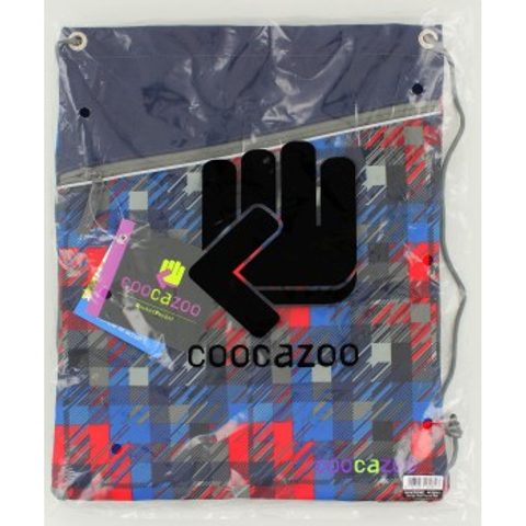 ŠPORTOVÝ VAK NA CHRBÁT COOCAZOO ROCKETPOCKET, DOPE SQUARE RED