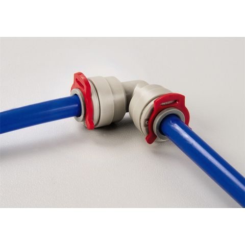 XAVAX ANGLE CONNECTOR FOR PLASTIC PIPES, 1/4"