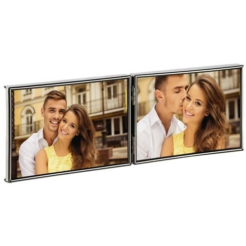 HAMA PORTRÉTOVÝ RÁMEČEK BERN, 2X 10X15 CM, STŘÍBRNÝ, HORIZONTÁLNÍ