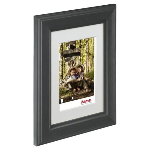 HAMA RÁMEČEK DŘEVĚNÝ IOWA, ŠEDÁ, 18X24 CM