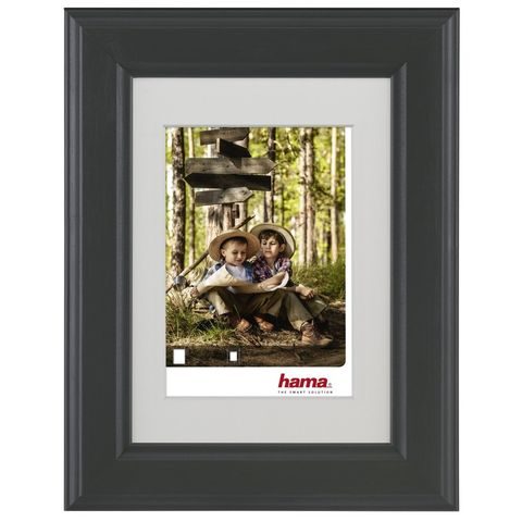 HAMA RÁMEČEK DŘEVĚNÝ IOWA, ŠEDÁ, 18X24 CM
