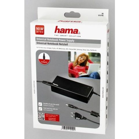 HAMA UNIVERZÁLNY NAPÁJACÍ ZDROJ PRE NOTEBOOK, 15/19 V, 90 W