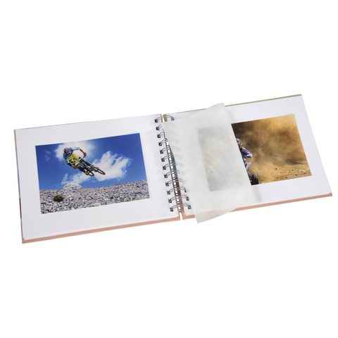 HAMA ALBUM KLASICKÉ SPIRÁLOVÉ FINE ART SUN 24X17 CM, 50 STRAN, BÍLÉ LISTY