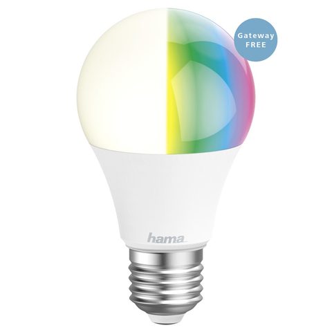 HAMA WIFI LED ŽÁROVKA, E27, 10 W, RGB, STMÍVATELNÁ