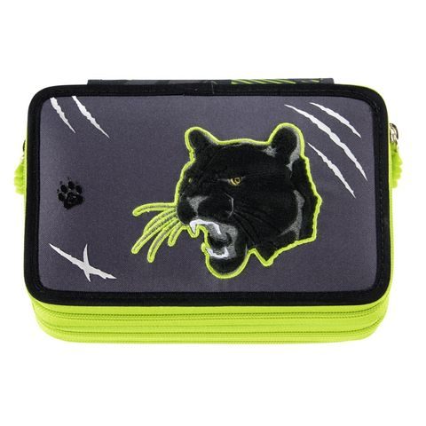 VYBAVENÝ BLIKACÍ PENÁL STEP BY STEP ČERNÝ PANTER