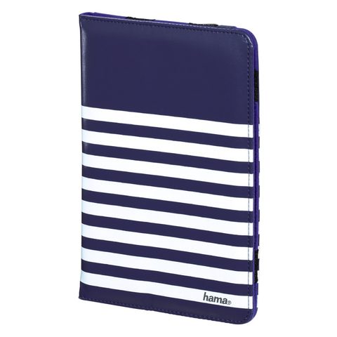 HAMA STRIPES PUZDRO NA TABLET DO 20,3 CM (8"), MODRÉ S BIELYMI PRÚŽKAMI