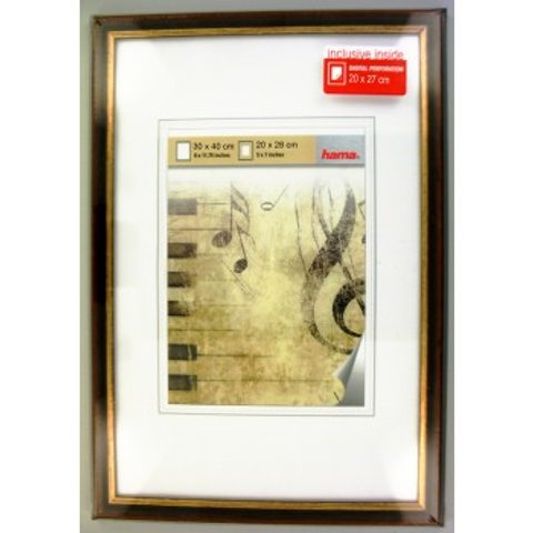 HAMA RÁMEČEK DŘEVĚNÝ IDAHO, HNĚDÁ, 30X40 CM
