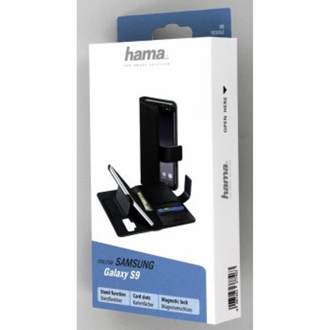 HAMA STAND-UP BOOKLET FOR SAMSUNG GALAXY S9, BLACK