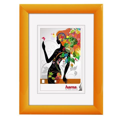 HAMA PLASTIC FRAME MALAGA, ORANGE, 20 X 30 CM