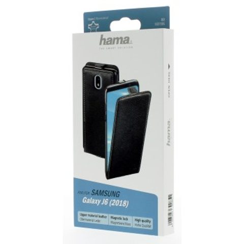HAMA SMART CASE FLAP CASE FOR SAMSUNG GALAXY J6 (2018), BLACK