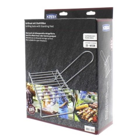 XAVAX GRILOVACÍ ROŠT S NOŽKAMI, 23 X 23 AŽ 40 CM