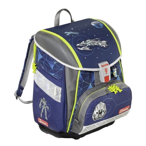 ŠKOLNÍ AKTOVKA - 4-DÍLNÝ SET, STEP BY STEP FLASH BLIKAČKA VESMÍRNÝ PIRÁT, CERTIFIKÁT AGR