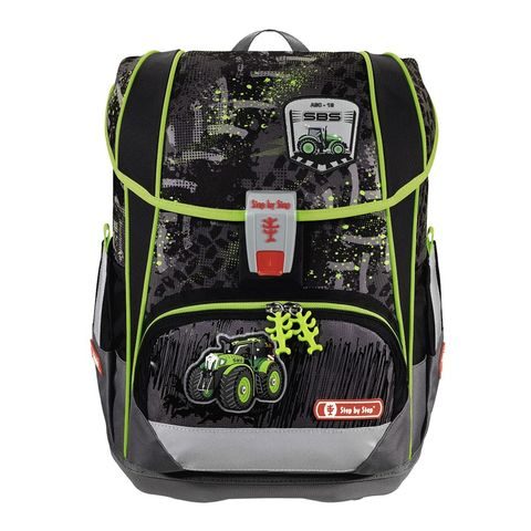 ŠKOLNÍ AKTOVKA LIGHT 2 PRO PRVŇÁČKY - 4-DÍLNÝ SET, STEP BY STEP TRAKTOR, CERTIFIKÁT AGR