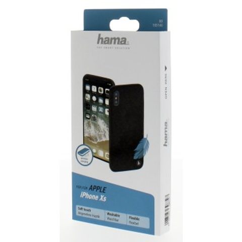 HAMA COZY COVER FOR APPLE IPHONE X/XS, BLACK