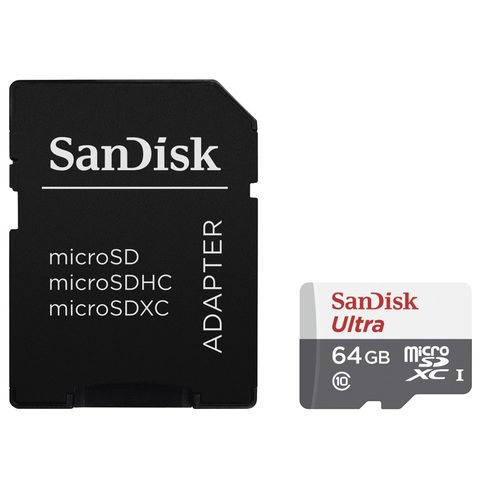 SANDISK ULTRA MICROSDXC 64 GB 80 MB/S CLASS 10 UHS-I, ADAPTÉR NÁHRADA ZA 139777