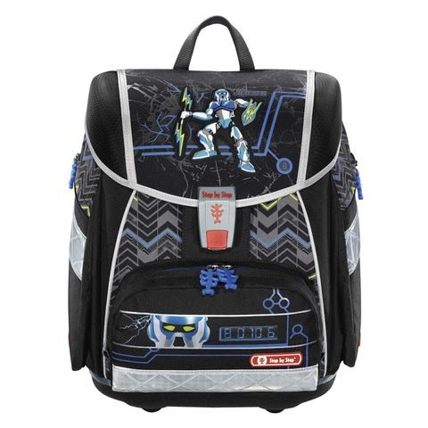 ŠKOLNÍ AKTOVKA TOUCH2 PRO PRVŇÁČKY - 4-DÍLNÝ SET, STEP BY STEP ROBOT, CERTIFIKÁT AGR