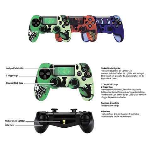 HAMA SET PRÍSLUŠENSTVA 7V1 „SOCCER“ PRE DUALSHOCK 4 OVLÁDAČ PS4