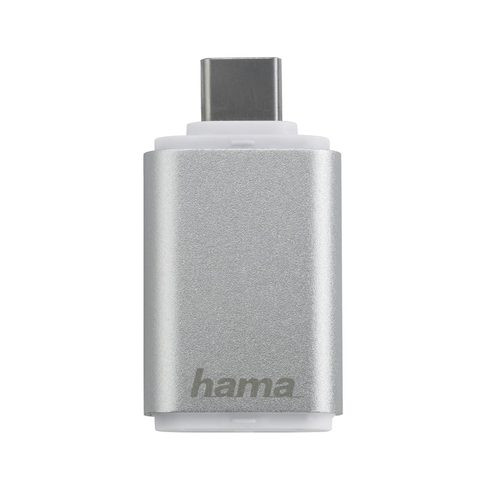 HAMA ČTEČKA KARET USB 3.1 TYP C, OTG , MICROSD, STŘÍBRNÁ