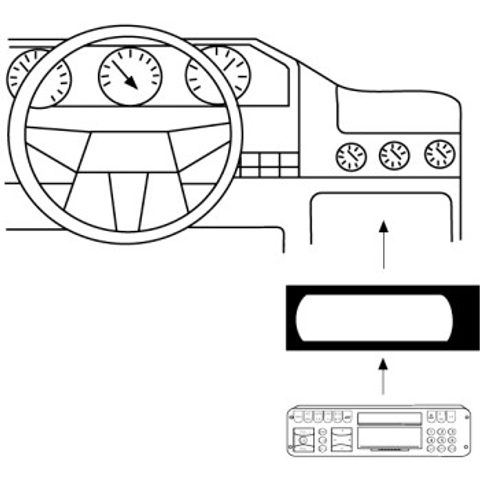 HAMA CAR RADIO SUPPORT FOR RENAULT MEGANE, SCENIC