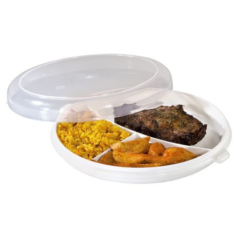 XAVAX MICROWAVE PLATE, SEPARATE WITH COVER