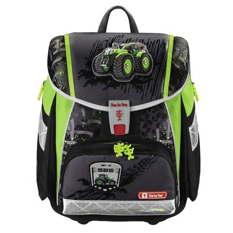 ŠKOLNÍ AKTOVKA TOUCH2 PRO PRVŇÁČKY - 4-DÍLNÝ SET, STEP BY STEP TRAKTOR, CERTIFIKÁT AGR