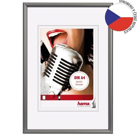 HAMA RÁMEČEK HLINÍKOVÝ CHICAGO, ŠEDÝ, 21X29,7CM