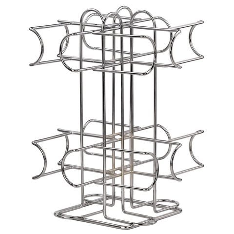 XAVAX DRŽIAK COMPATTO NA 64 KAPSLÍ TASSIMO, STRIEBORNÝ