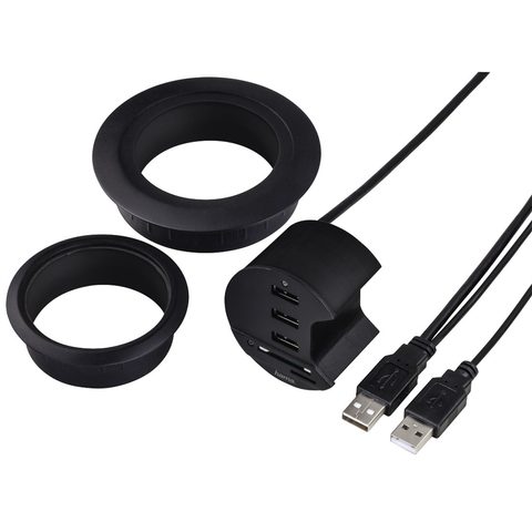 HAMA USB 2.0 STOLNÍ HUB/ ČTEČKA KARET