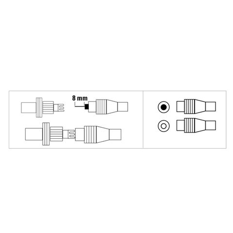 HAMA !45130! SET KOAX VIDLICA+ZÁSUVKA