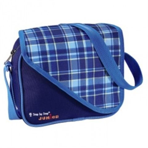 DETSKÁ TAŠKA STEP BY STEP JUNIOR ALPBAG BOYS, MODRÁ KOCKA