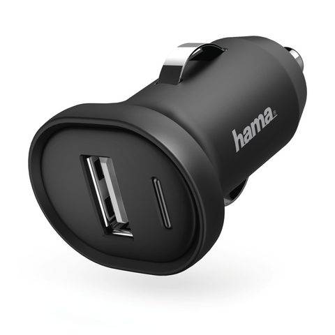 HAMA PICCO CAR CHARGER, 1 A, BLACK