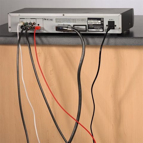 HAMA CABLE FASTENER EASY CLIP, BLACK, 10 PIECES