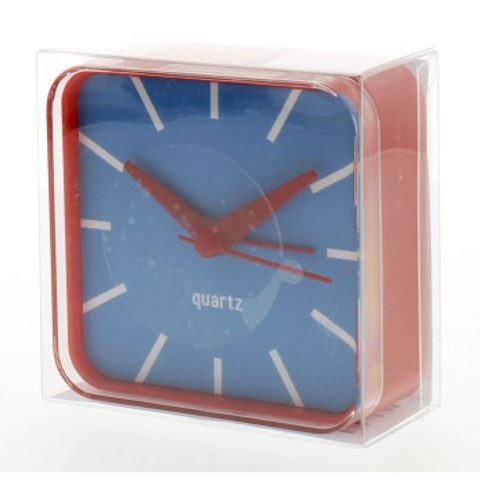 HAMA MULTICOLOR ALARM CLOCK, QUIET, RED/BLUE