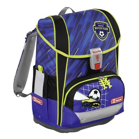 ŠKOLNÍ AKTOVKA LIGHT 2 PRO PRVŇÁČKY - 4-DÍLNÝ SET, STEP BY STEP FOTBAL, CERTIFIKÁT AGR