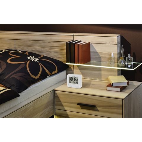 HAMA RC 540 RADIO CONTROLLED ALARM CLOCK, WITH NIGHT LIGHT FUNCTION, WHITE