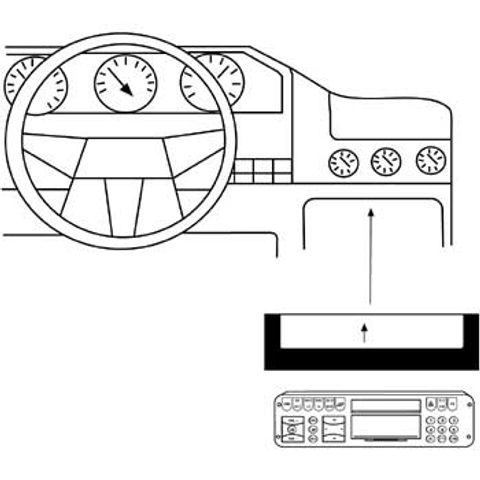 HAMA CAR RADIO SUPPORT FOR FORD ESCORT FROM YEAR OF CONSTRUCTION 2/95