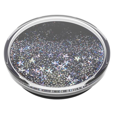 POPSOCKETS POPGRIP GEN.2, TIDEPOOL STARRING SILVER, STŘÍBRNÉ TŘPYTKY V TEKUTINĚ