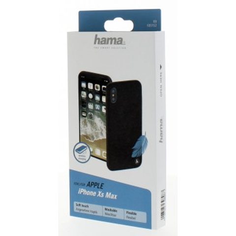HAMA COZY COVER FOR APPLE IPHONE XS MAX, BLACK