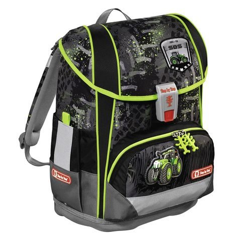 ŠKOLNÍ AKTOVKA LIGHT 2 PRO PRVŇÁČKY - 4-DÍLNÝ SET, STEP BY STEP TRAKTOR, CERTIFIKÁT AGR